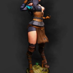 Hechicera de Vengerberg . Elegancia Sombría y Magia de Obsidiana: imagen 5