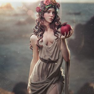 Persephone, diosa griega de la primavera, la vegetación y la fertilidad