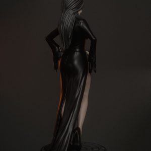 Dama de lo Macabro . Elegancia Nocturna y Sarcasmo: imagen 4
