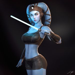 Guerrera Twi'lek del Borde Exterior