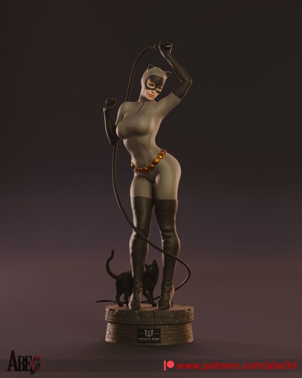 Selina, La Gata y el Látigo de la Noche (Traje Gris / Negro)