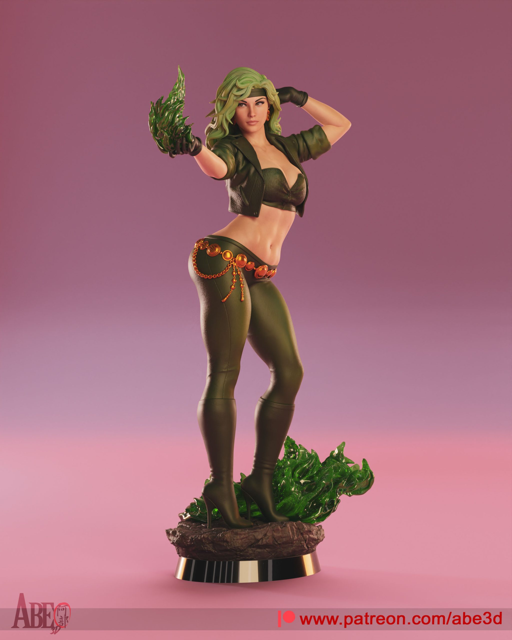 Llama Esmeralda de Brasil . Beatriz en Resina de Alta Definición: imagen 8