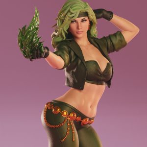 Llama Esmeralda de Brasil . Beatriz en Resina de Alta Definición