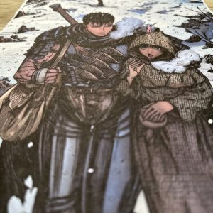 Lámina Artística: Travesía Bajo la Nieve - Ilustración Fanart en Papel Artesanal: imagen 3