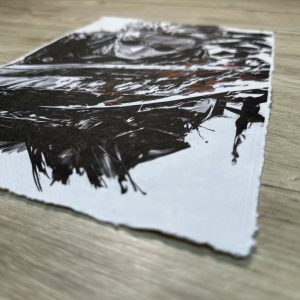 Lámina Artística: El Rigor del Tiempo - Ilustración Fanart en Papel Artesanal: imagen 2