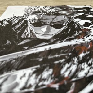 Lámina Artística: El Rigor del Tiempo - Ilustración Fanart en Papel Artesanal: imagen 3