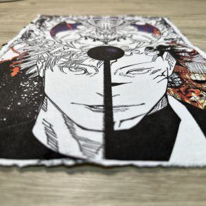 Lámina Artística: El Duelo de lo Infinito y la Maldición - Ilustración Fanart en Papel Artesanal: imagen 3