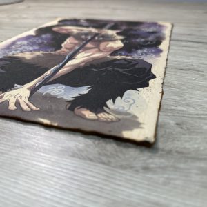 Lámina Artística: El Instinto de la Montaña Sagrada - Ilustración Fanart en Papel Artesanal: imagen 2