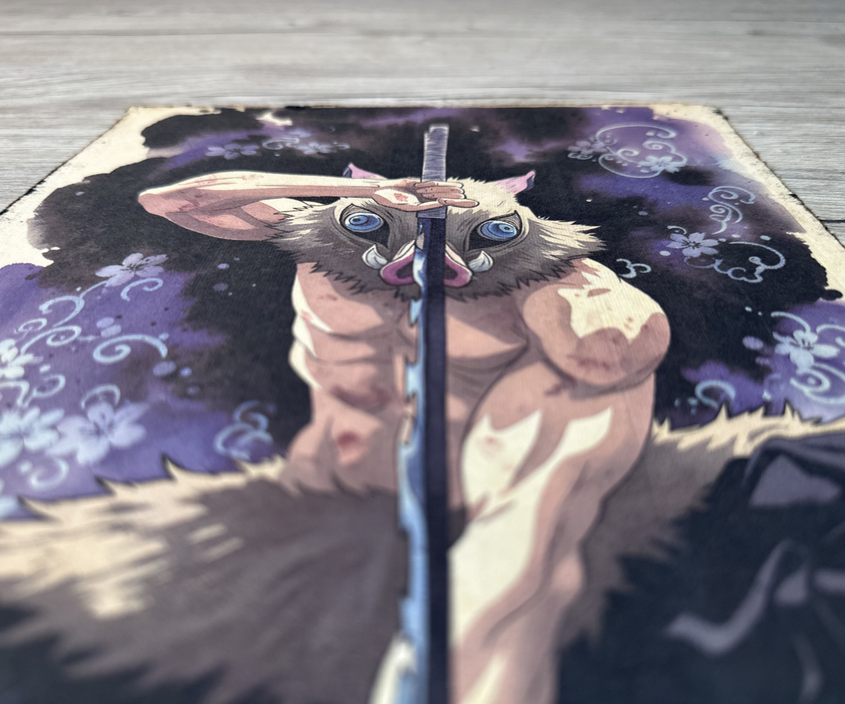 Lámina Artística: El Instinto de la Montaña Sagrada - Ilustración Fanart en Papel Artesanal: imagen 3