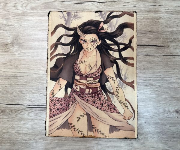 Lámina Artística: El Despertar del Vínculo Protector - Ilustración Fanart en Papel Artesanal