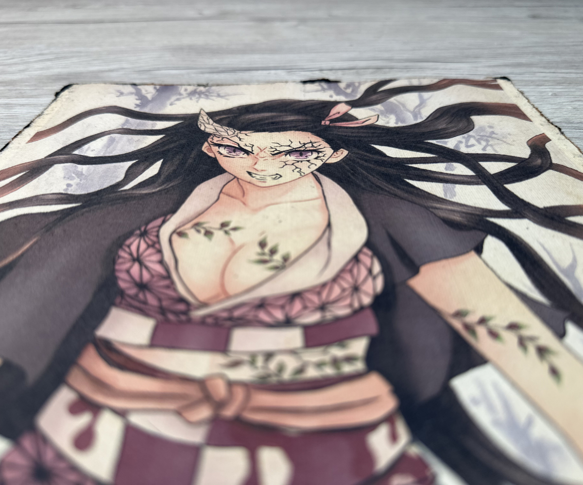 Lámina Artística: El Despertar del Vínculo Protector - Ilustración Fanart en Papel Artesanal: imagen 3