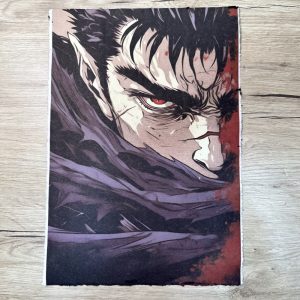 Lámina Artística: El Rostro de la Resistencia Inquebrantable - Ilustración Fanart en Papel Artesanal