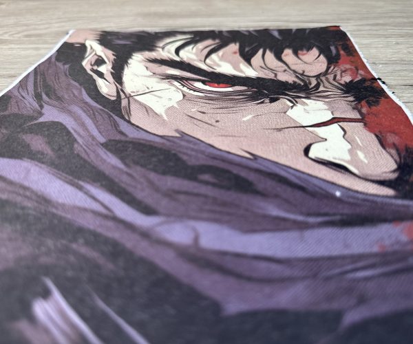 Lámina Artística: El Rostro de la Resistencia Inquebrantable - Ilustración Fanart en Papel Artesanal