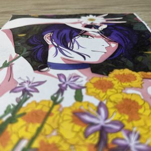 Lámina Artística: Belleza Efímera en el Campo de Flores - Ilustración Fanart en Papel Artesanal: imagen 3