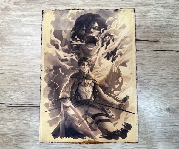 Lámina Artística: El Solitario Más Fuerte y el Rugido de la Libertad - Ilustración Fanart en Papel Artesanal