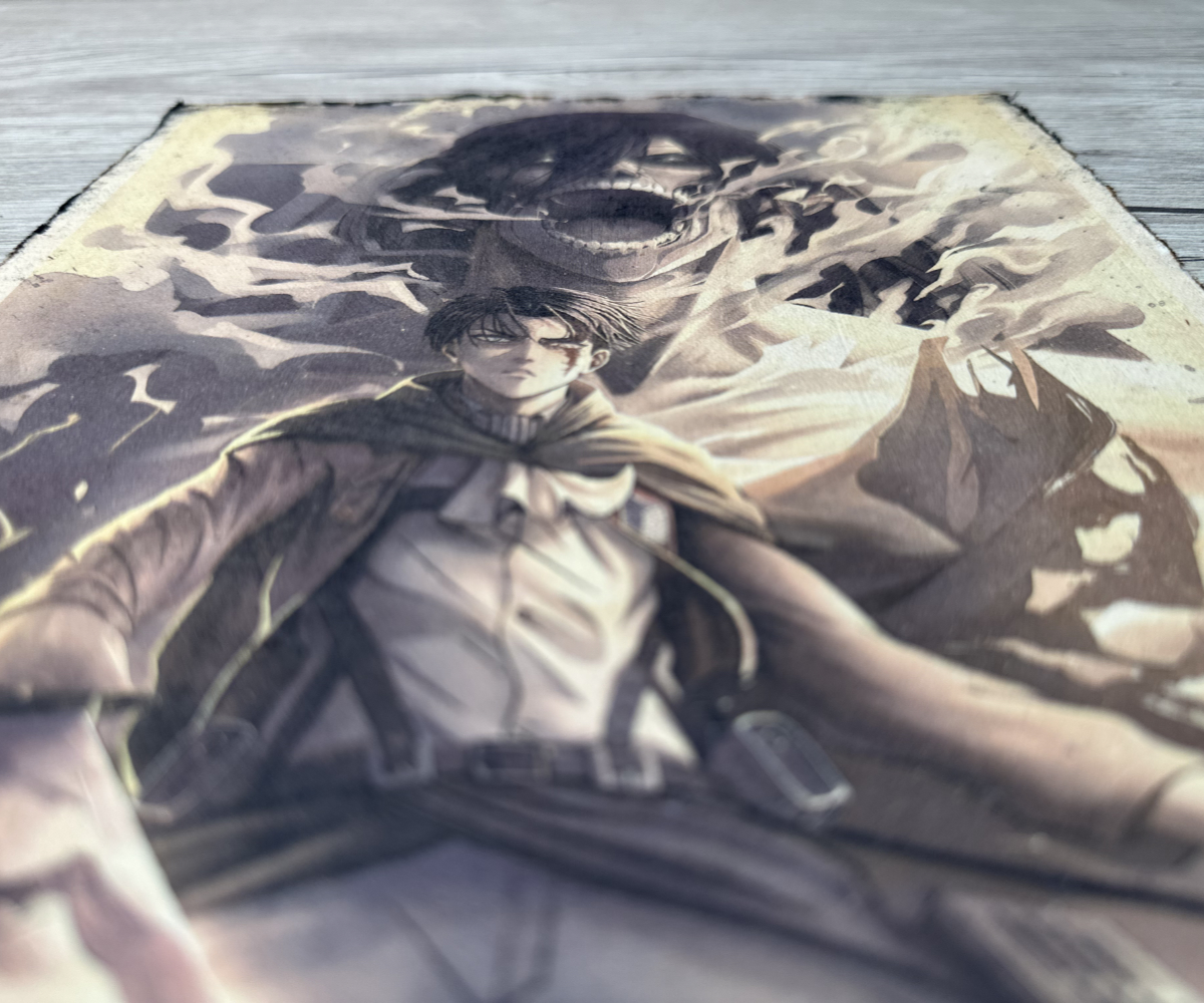Lámina Artística: El Solitario Más Fuerte y el Rugido de la Libertad - Ilustración Fanart en Papel Artesanal: imagen 3