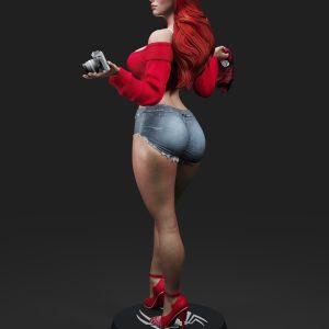 Musa del Fotógrafo Urbano . Estilo Casual y Rojo Vibrante: imagen 3