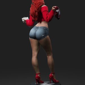 Musa del Fotógrafo Urbano . Estilo Casual y Rojo Vibrante: imagen 8