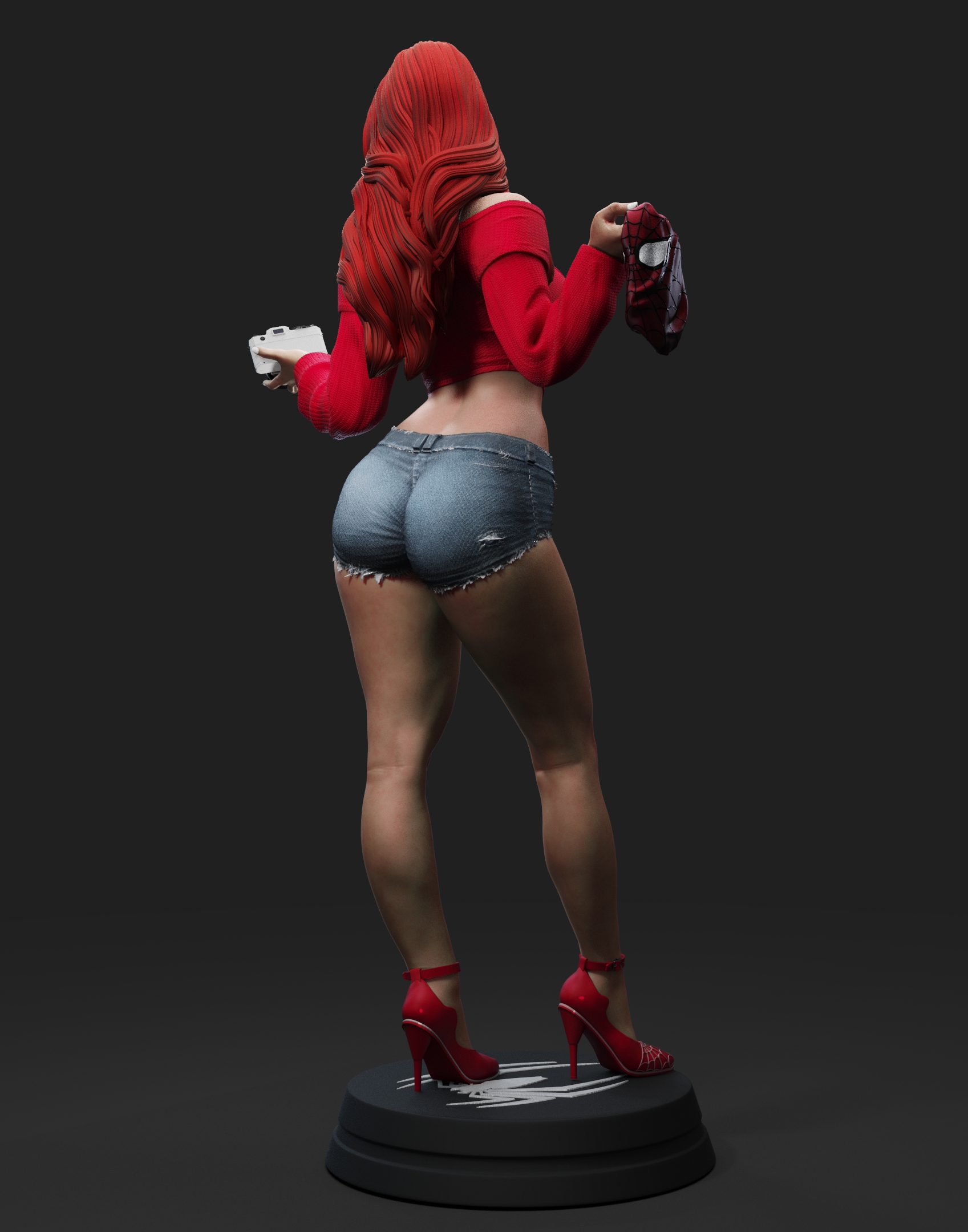 Musa del Fotógrafo Urbano . Estilo Casual y Rojo Vibrante: imagen 8