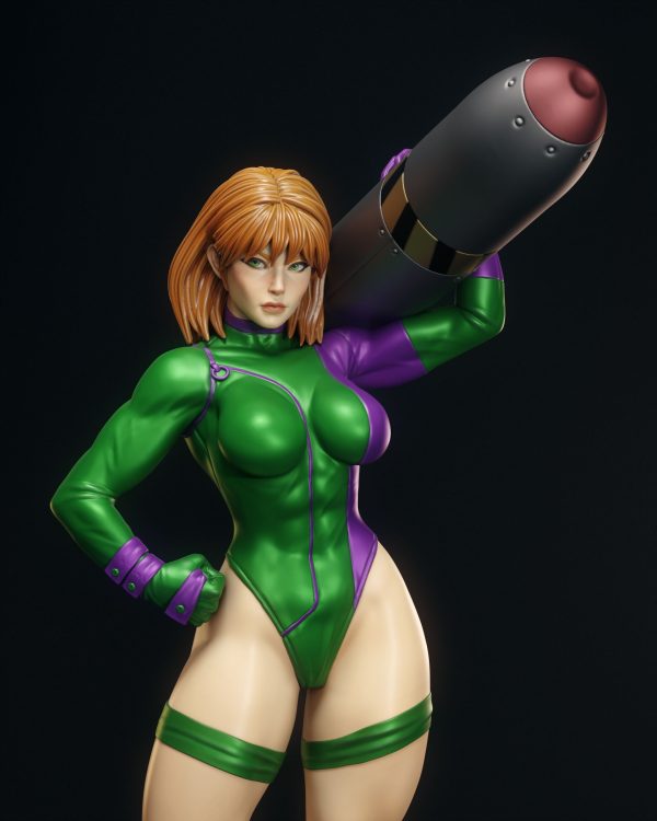 La Líder de Fuerza Genética - Estética Cómic 90s