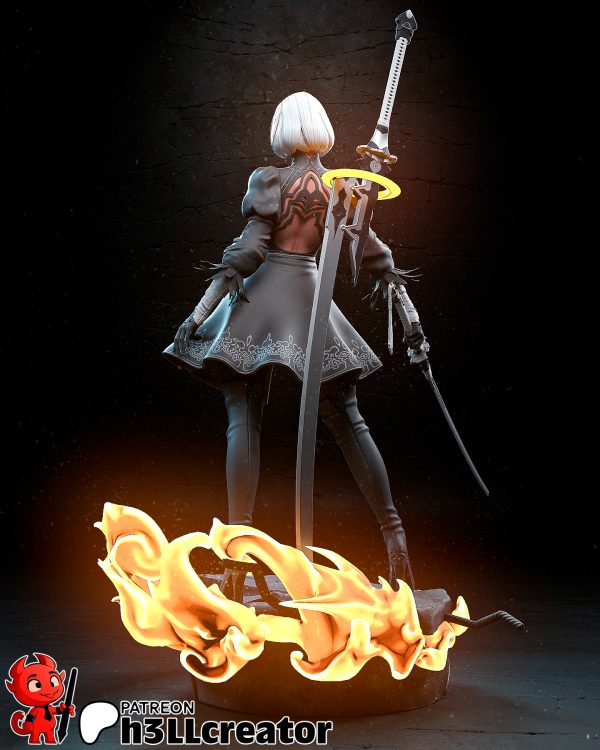 Autómata del Destino Aciago . Elegancia de Porcelana y Fuego