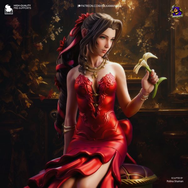 La Dama de la Flor Escarlata . Elegancia y Esperanza