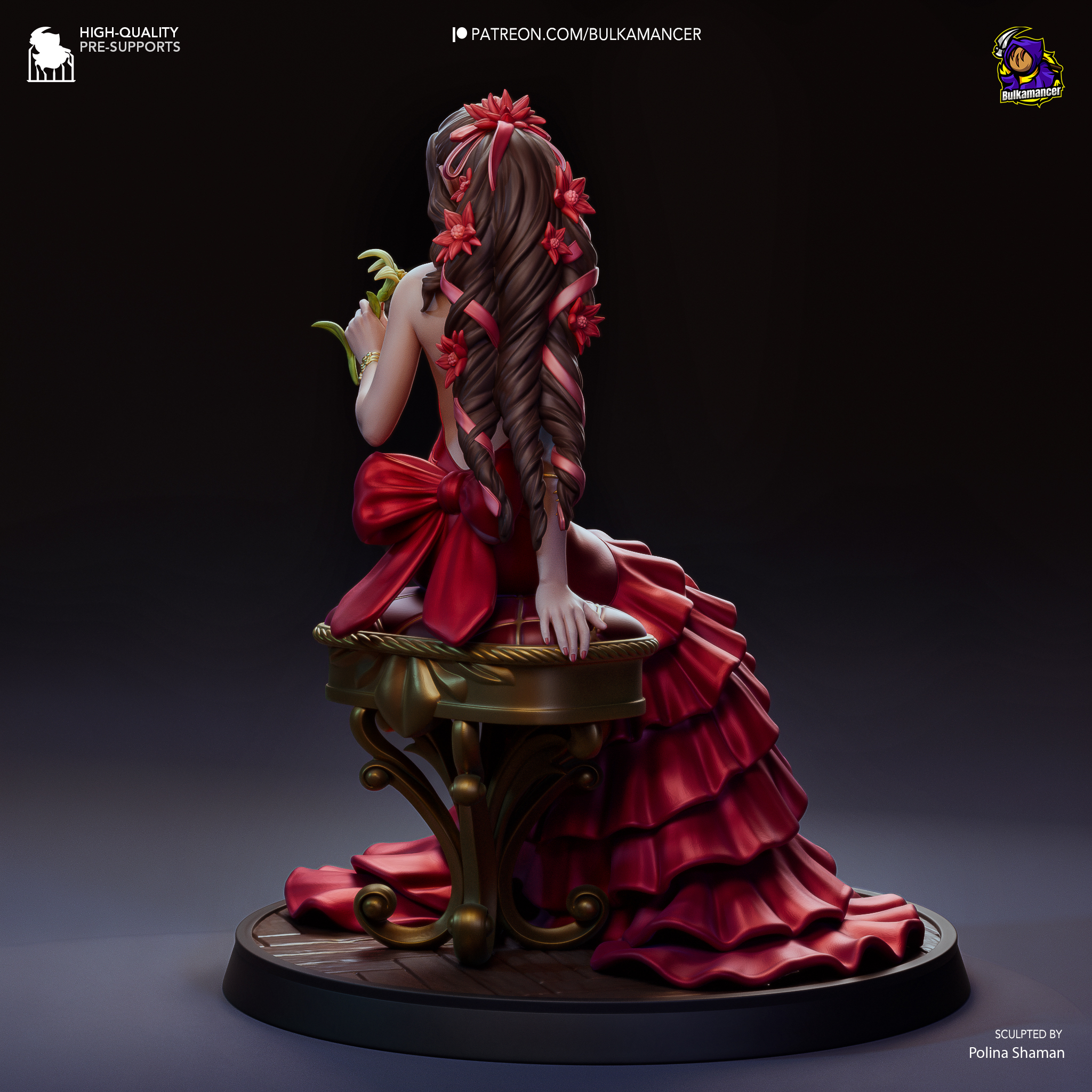 La Dama de la Flor Escarlata . Elegancia y Esperanza: imagen 4