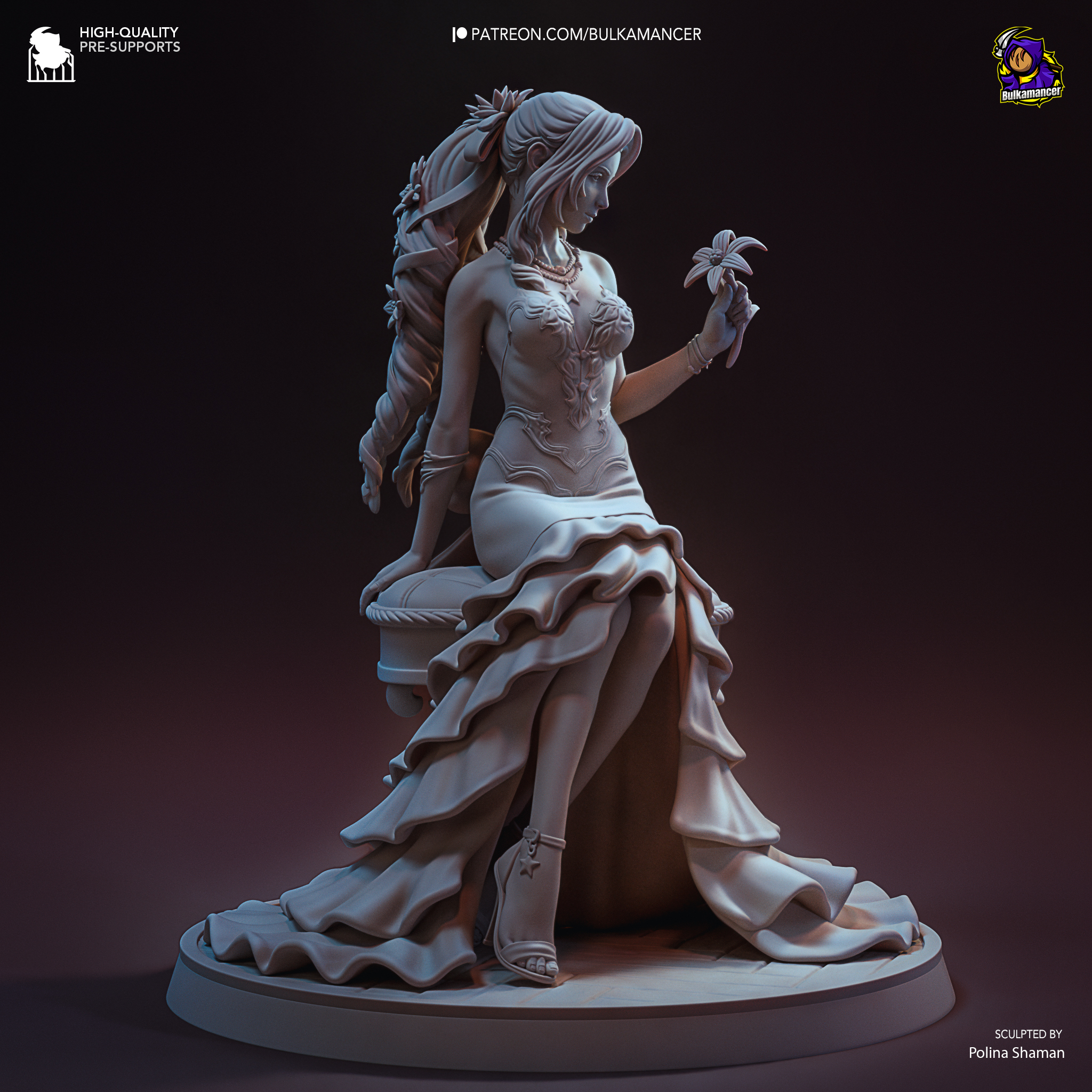 La Dama de la Flor Escarlata . Elegancia y Esperanza: imagen 9