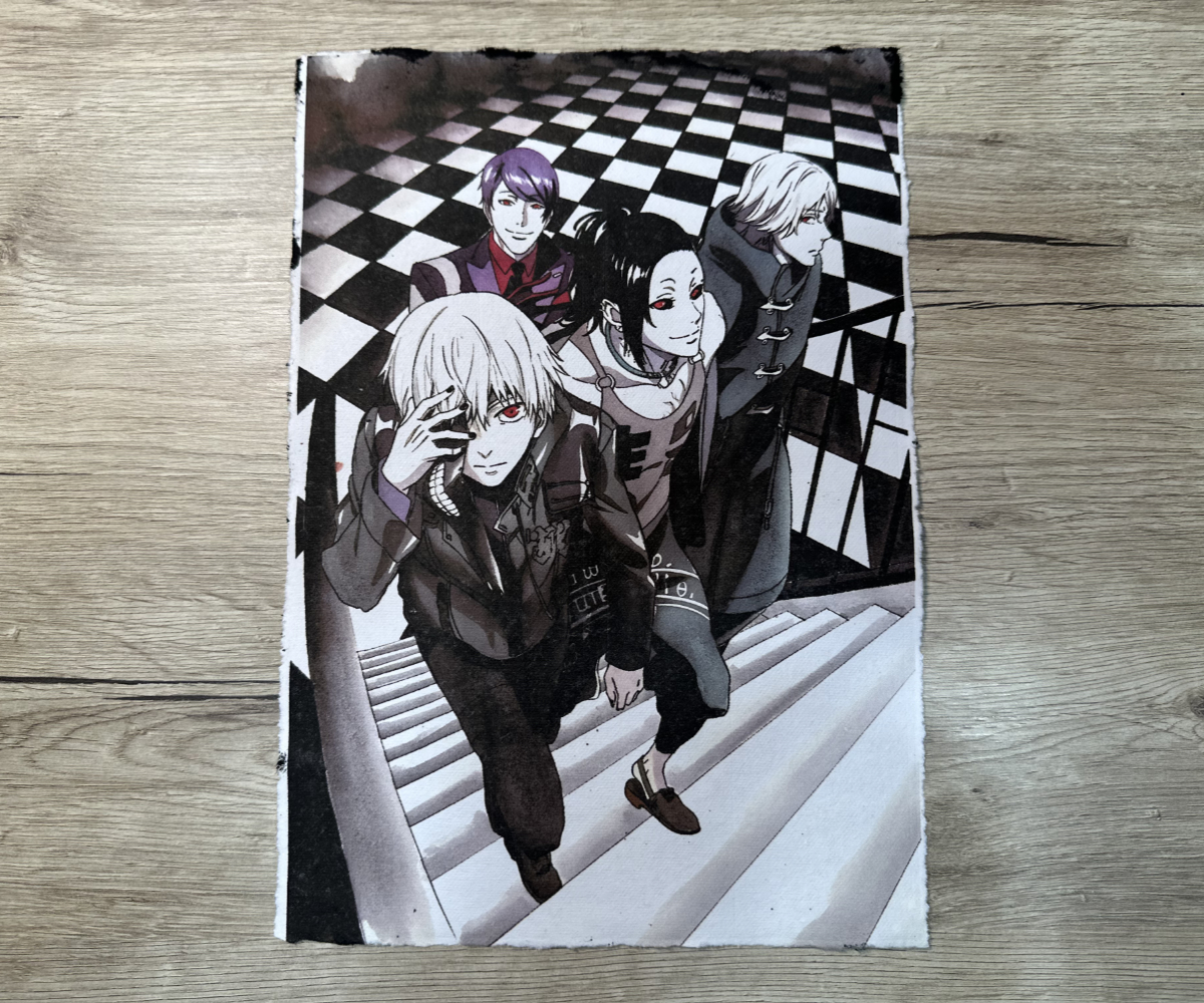 Lámina Artística: El Ascenso hacia la Dualidad - Ilustración Fanart en Papel Artesanal: imagen 1