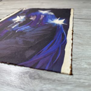 Lámina Artística: El Destello del Legado Mágico - Ilustración Fanart en Papel Artesanal: imagen 2