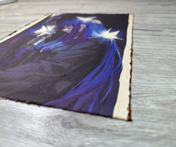 Lámina Artística: El Destello del Legado Mágico - Ilustración Fanart en Papel Artesanal