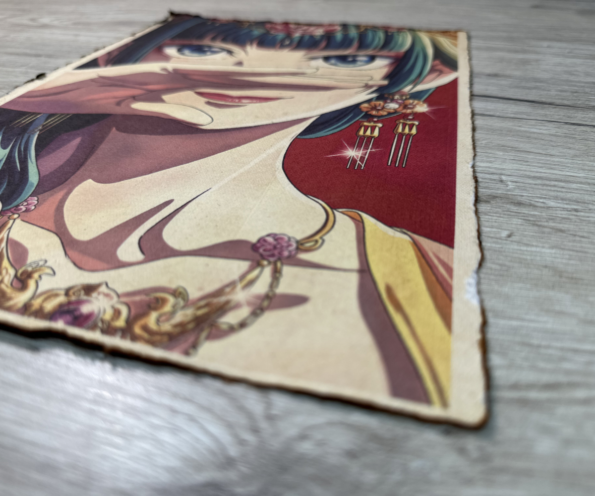 Lámina Artística: La Sabiduría de las Hierbas - Ilustración Fanart en Papel Artesanal: imagen 2