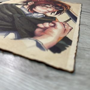 Lámina Artística: El Fuego de la Curiosidad Eterna - Ilustración Fanart en Papel Artesanal: imagen 2