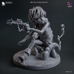 Figura de Resina . La Chispa de la Resiliencia: Supervivencia y Lealtad: imagen 9