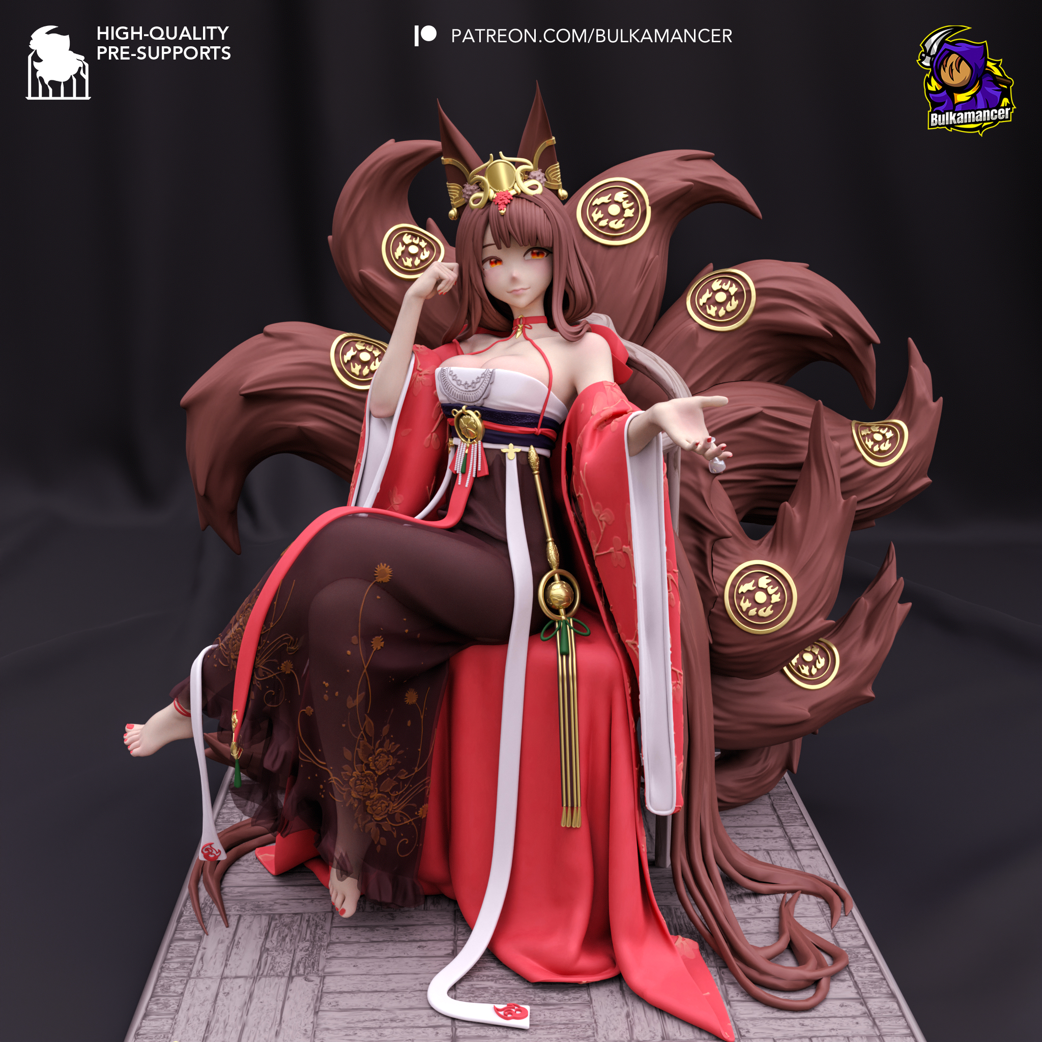 Matriarca del Fuego Carmesí . Elegancia Imperial y Devoción Eterna: imagen 1