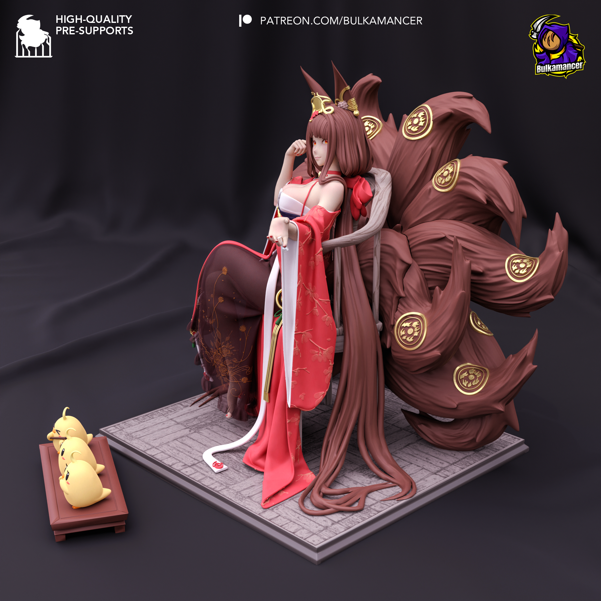 Matriarca del Fuego Carmesí . Elegancia Imperial y Devoción Eterna: imagen 2