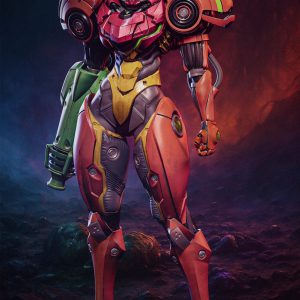 La Cazadora del Vacío Galáctico . Armadura de Poder y Tecnología: imagen 2