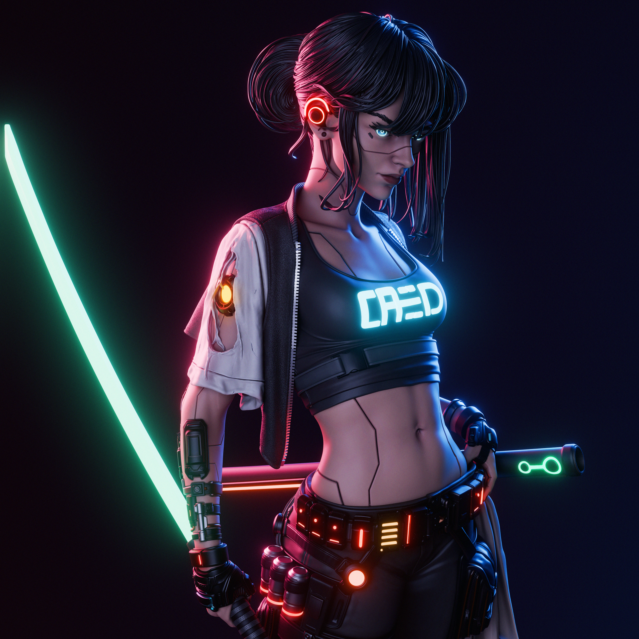 La Guerrera del Neón . Honor, Futuro y Tecnología: imagen 1