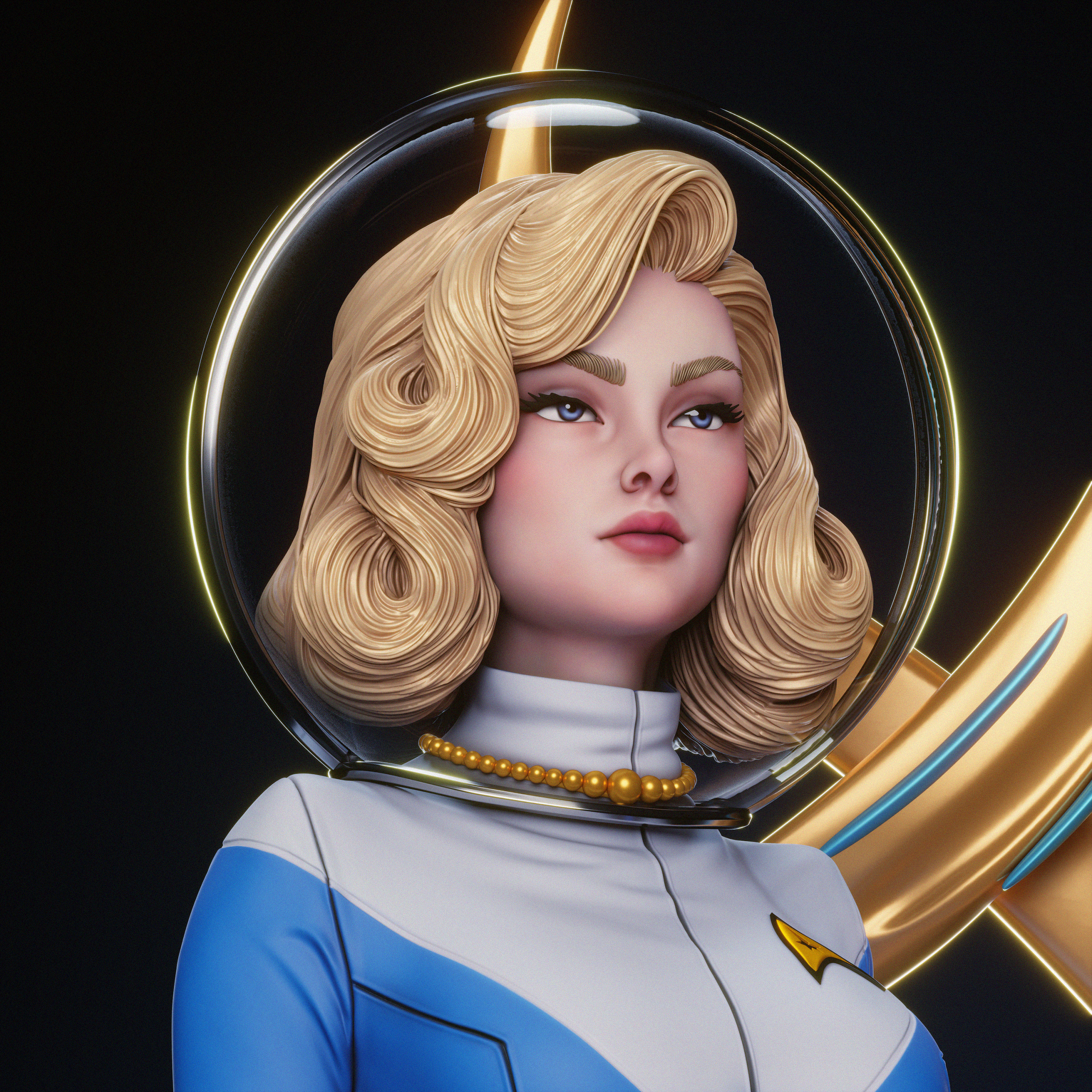 La Oficial Estelar . Exploración, Elegancia y Retro-Futurismo: imagen 6