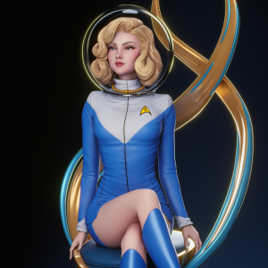 La Oficial Estelar . Exploración, Elegancia y Retro-Futurismo