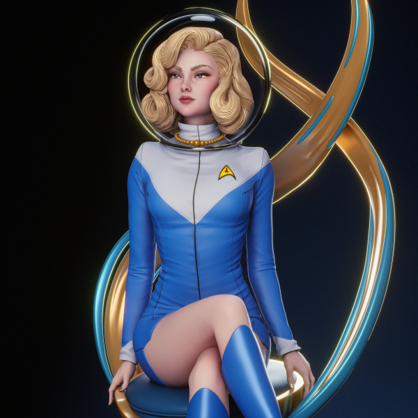 La Oficial Estelar . Exploración, Elegancia y Retro-Futurismo