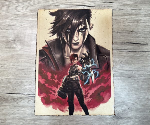 Lámina Artística: La Fuerza del Espíritu Indomable - Ilustración Fanart en Papel Artesanal