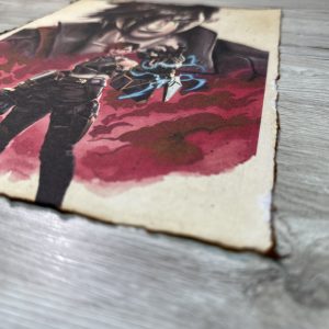 Lámina Artística: La Fuerza del Espíritu Indomable - Ilustración Fanart en Papel Artesanal: imagen 2
