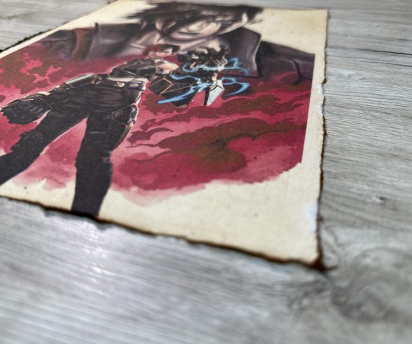 Lámina Artística: La Fuerza del Espíritu Indomable - Ilustración Fanart en Papel Artesanal