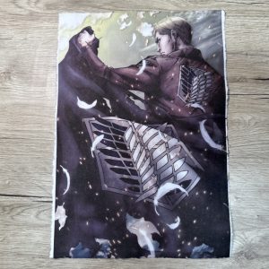 Lámina Artística: Las Alas de la Esperanza y el Sacrificio - Ilustración Fanart en Papel Artesanal