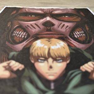 Lámina Artística: El Peso del Destino y el Aliento de la Destrucción - Ilustración Fanart en Papel Artesanal: imagen 3