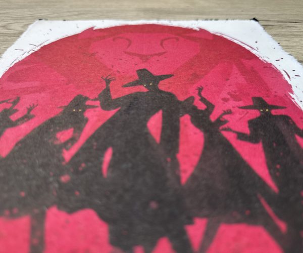 Lámina Artística: Las Sombras del Escenario Místico - Ilustración Fanart en Papel Artesanal