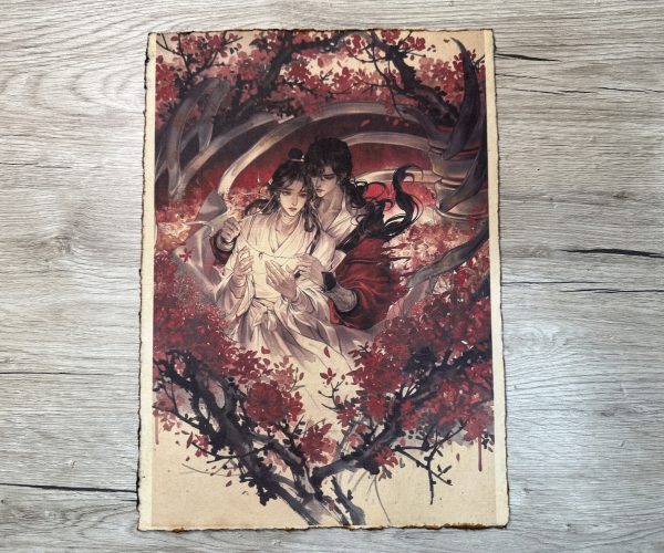 Lámina Artística: El Hilo Rojo del Destino y la Eternidad - Ilustración Fanart en Papel Artesanal