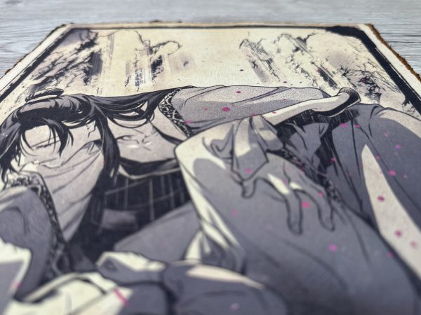Lámina Artística: El Cuidado en la Penumbra (Edición Manga) - Ilustración Fanart en Papel Artesanal