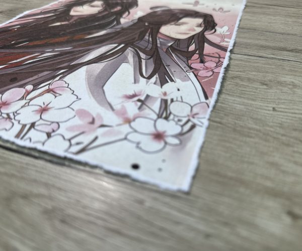 Lámina Artística: El Encuentro de las Almas Elevadas - Ilustración Fanart en Papel Artesanal